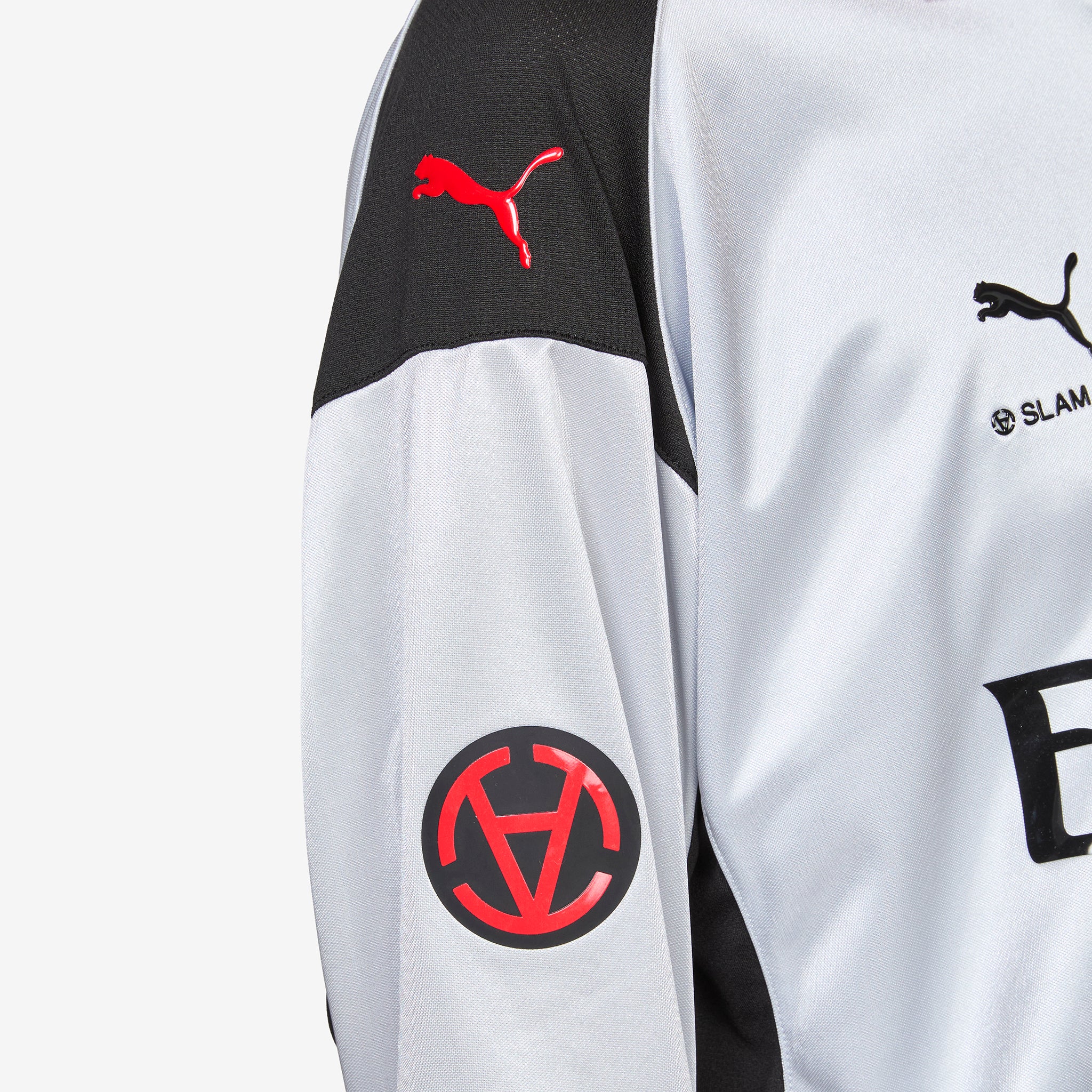 Slam Jam x AC Milan x Limited Edition Longsleeve Jersey Silver Mist | Vibrant Silver - Image 4
