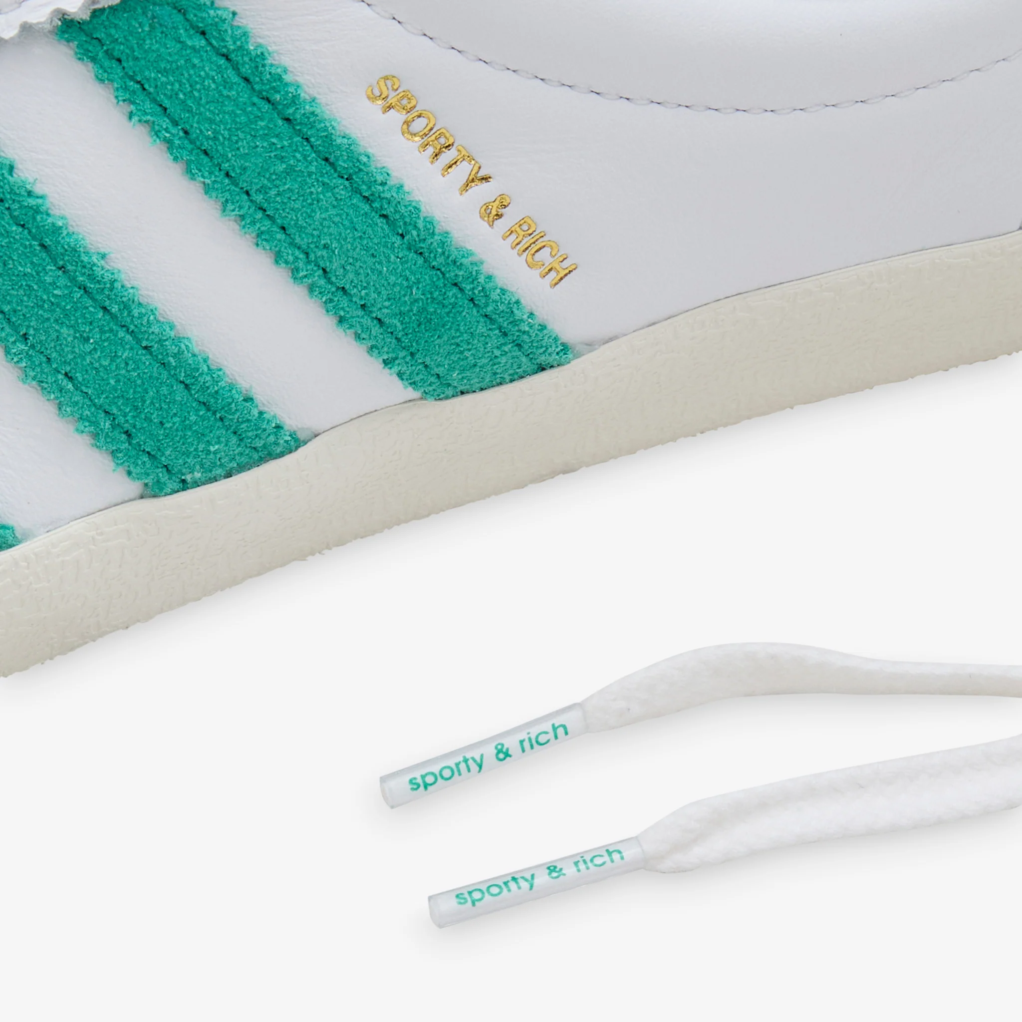 Sporty & Rich x Women's Blanc Cloud White | Off White | Court Green - Image 8