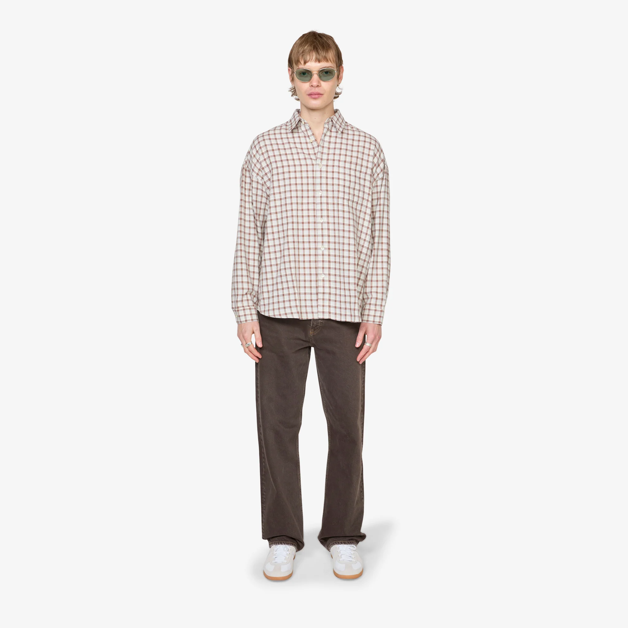 Stable Shirt Brown Check - Image 5