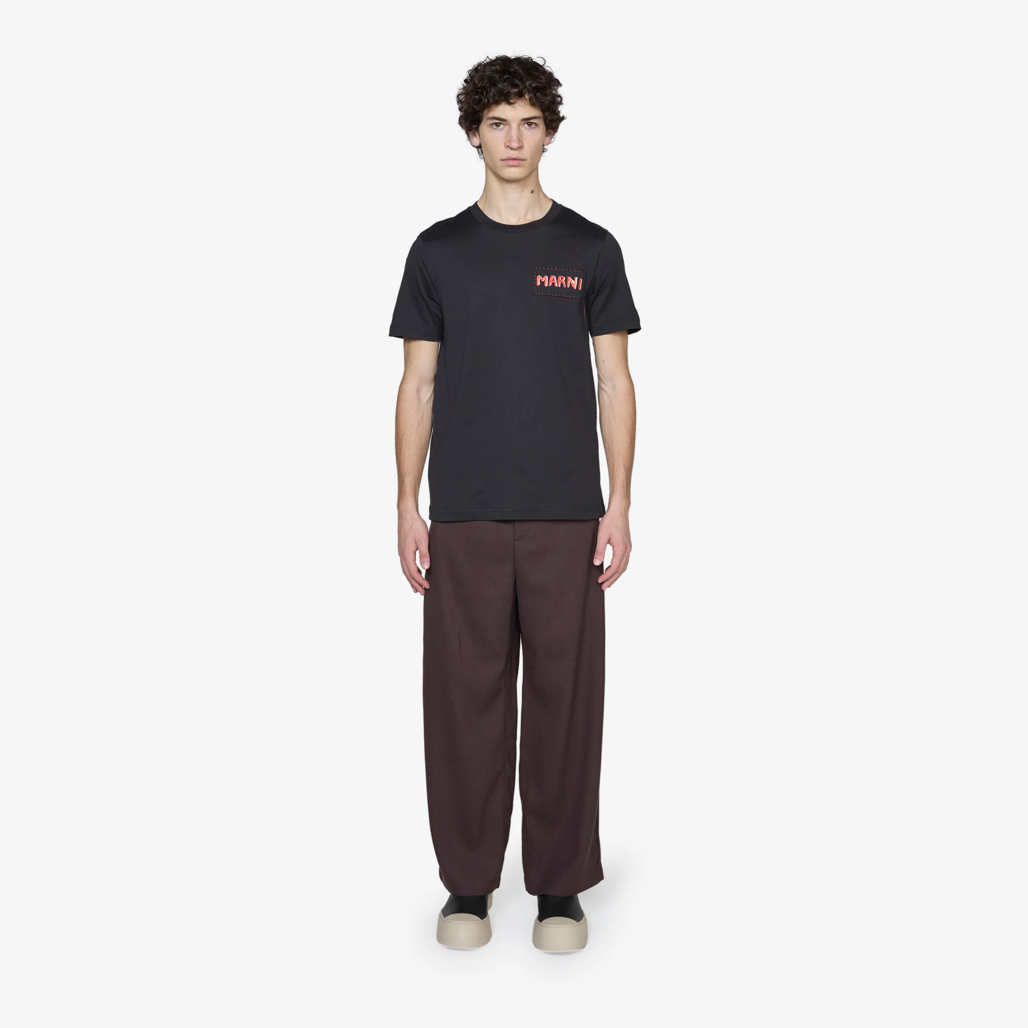 Stitch Logo T-Shirt Black - Image 3