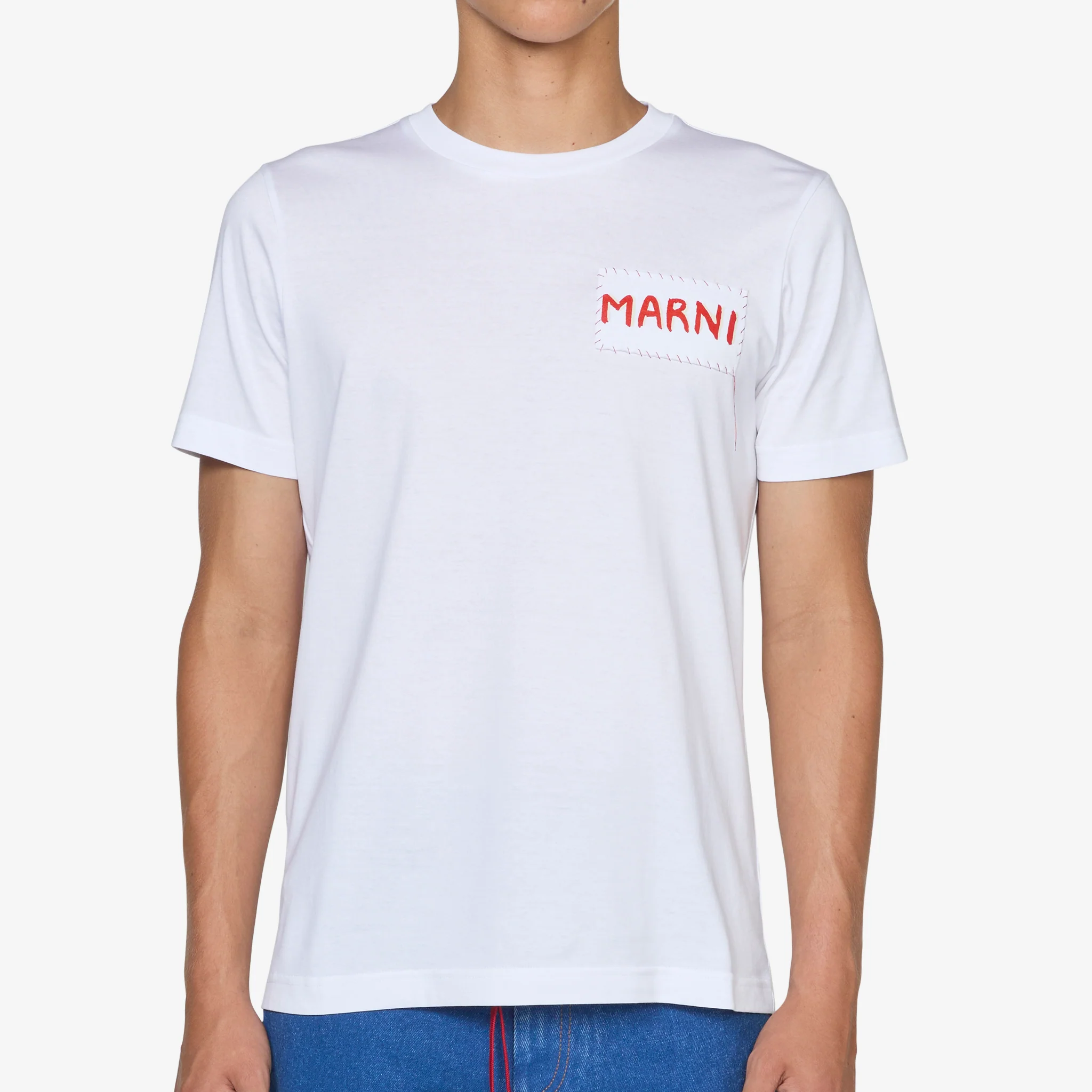 Stitch Logo T-Shirt Lily White - Image 3