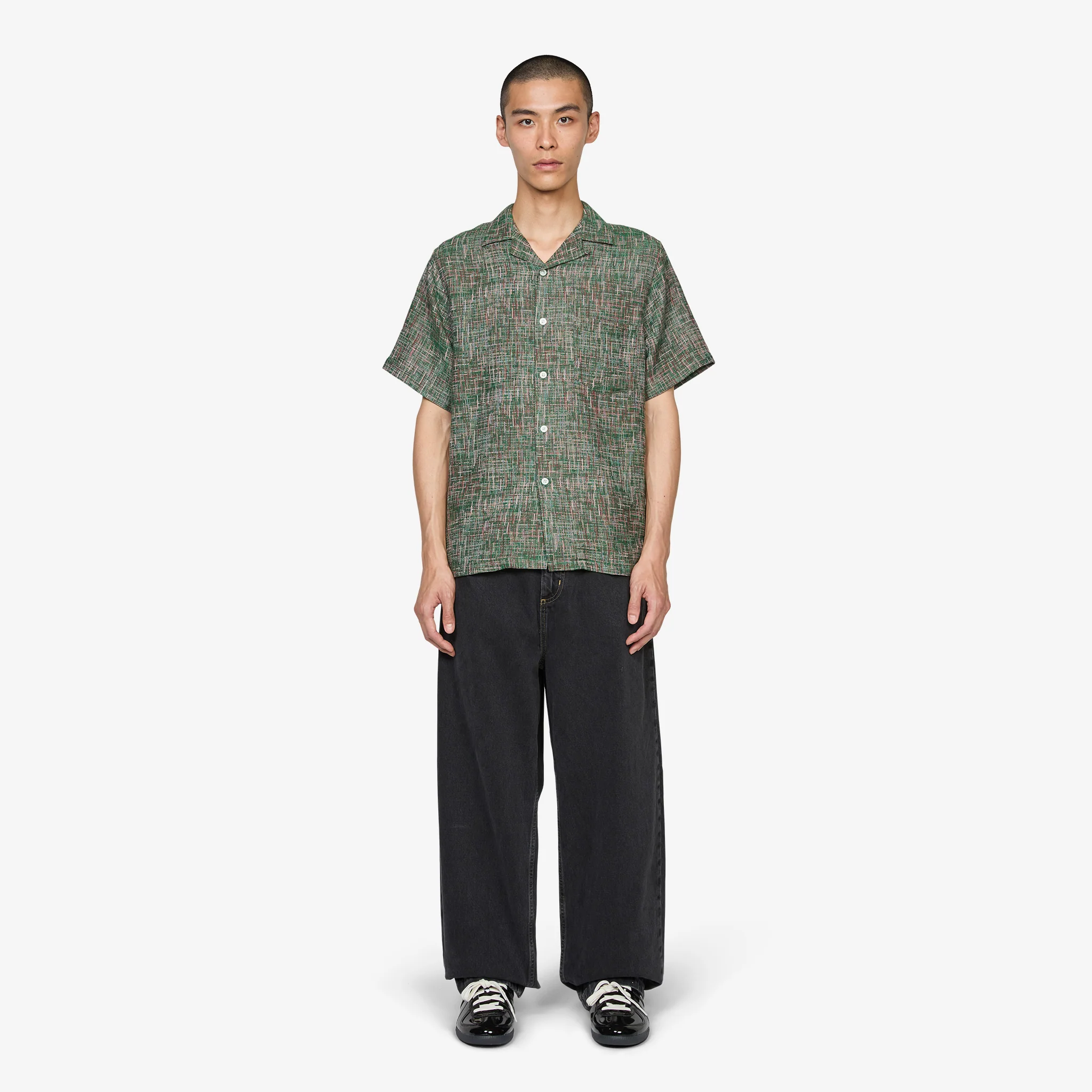 Summer Boucle Shirt Green - Image 5