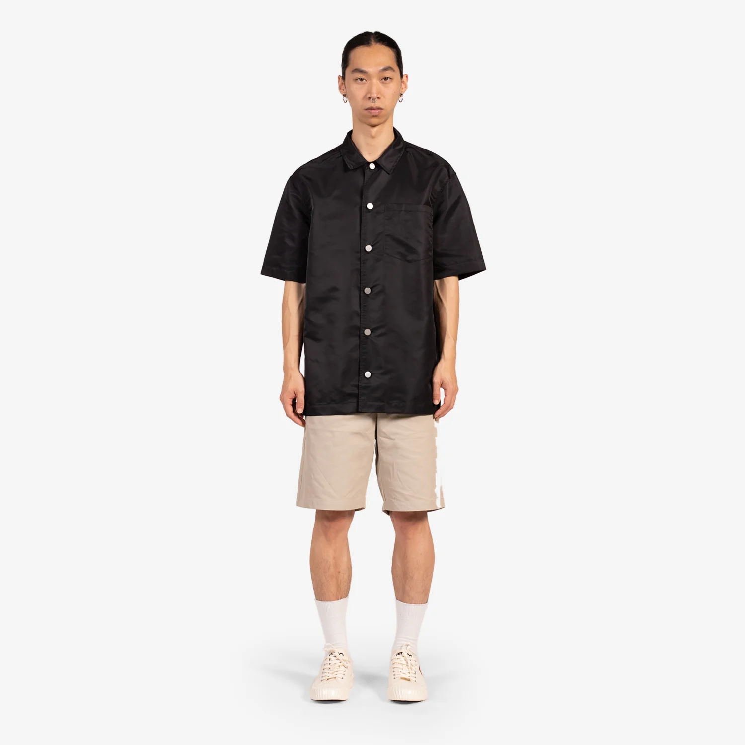 Recycled Nylon Summer Shirt Black - Image 3