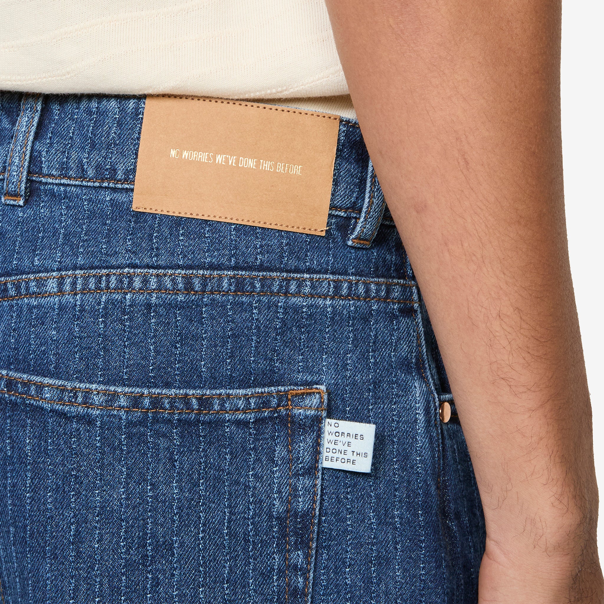 Terek Jeans Ribbed Blue Denim - Image 5