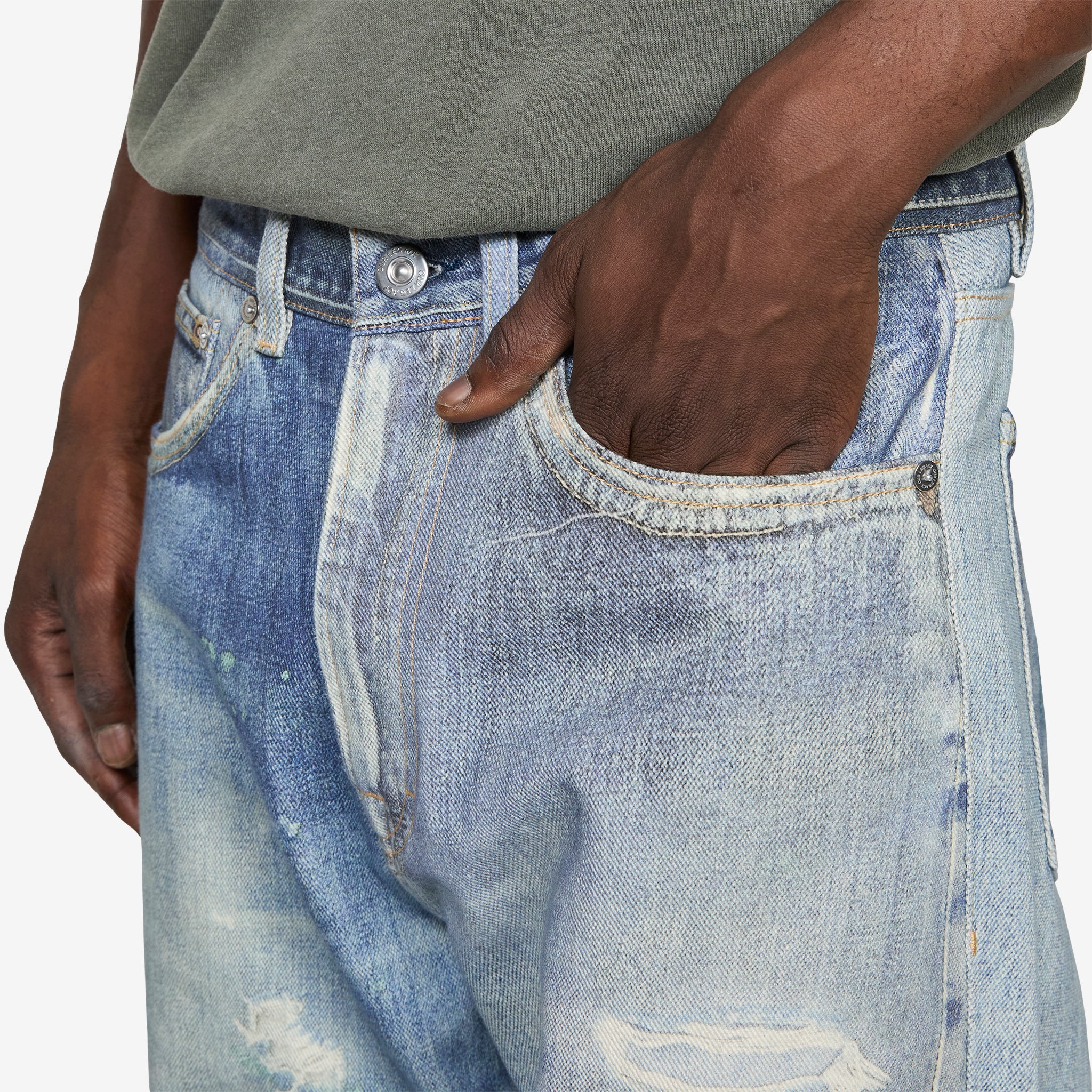 Third Cut Jeans Digital Denim Print - Image 3