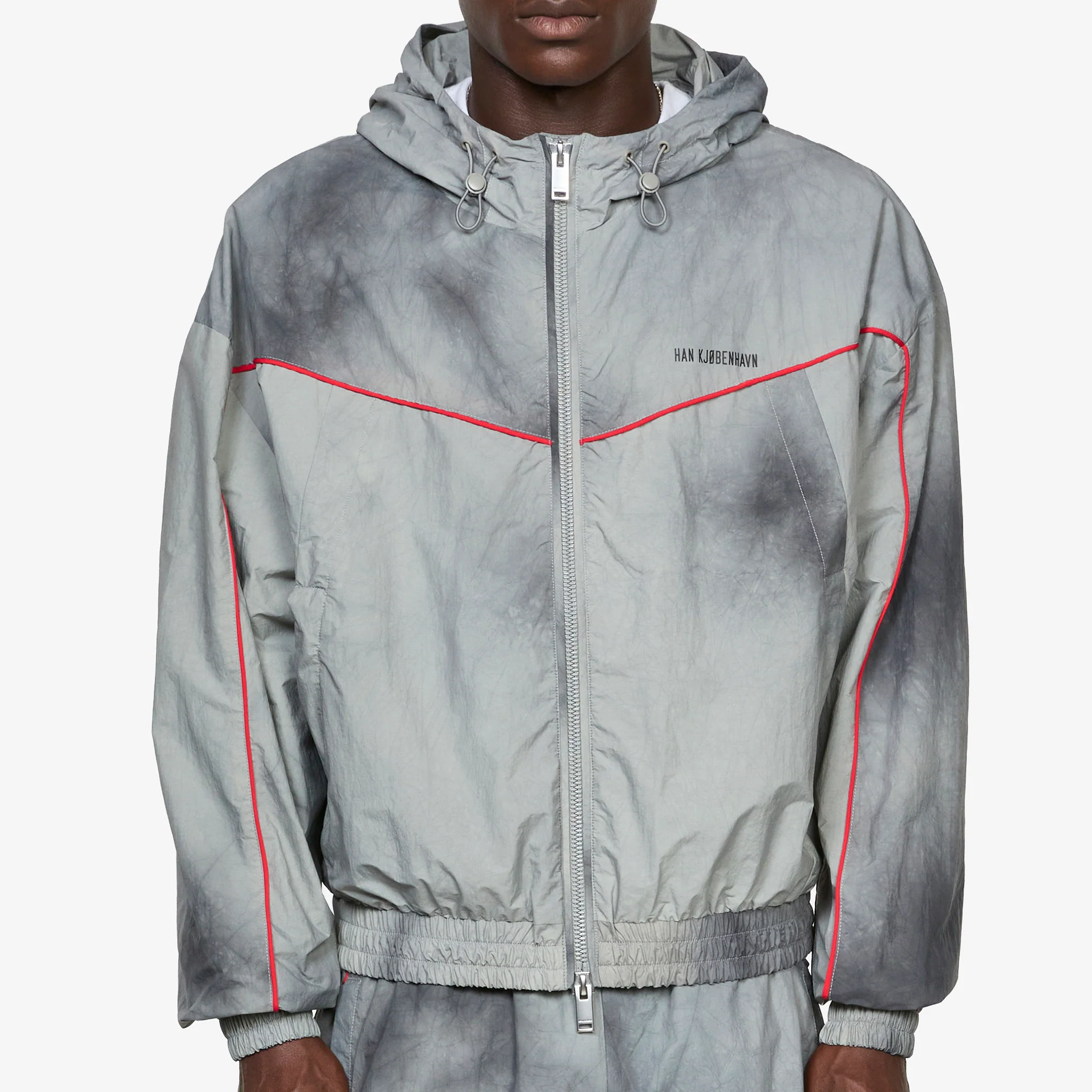 Track Dye Jacket Smoke Grey - Image 5