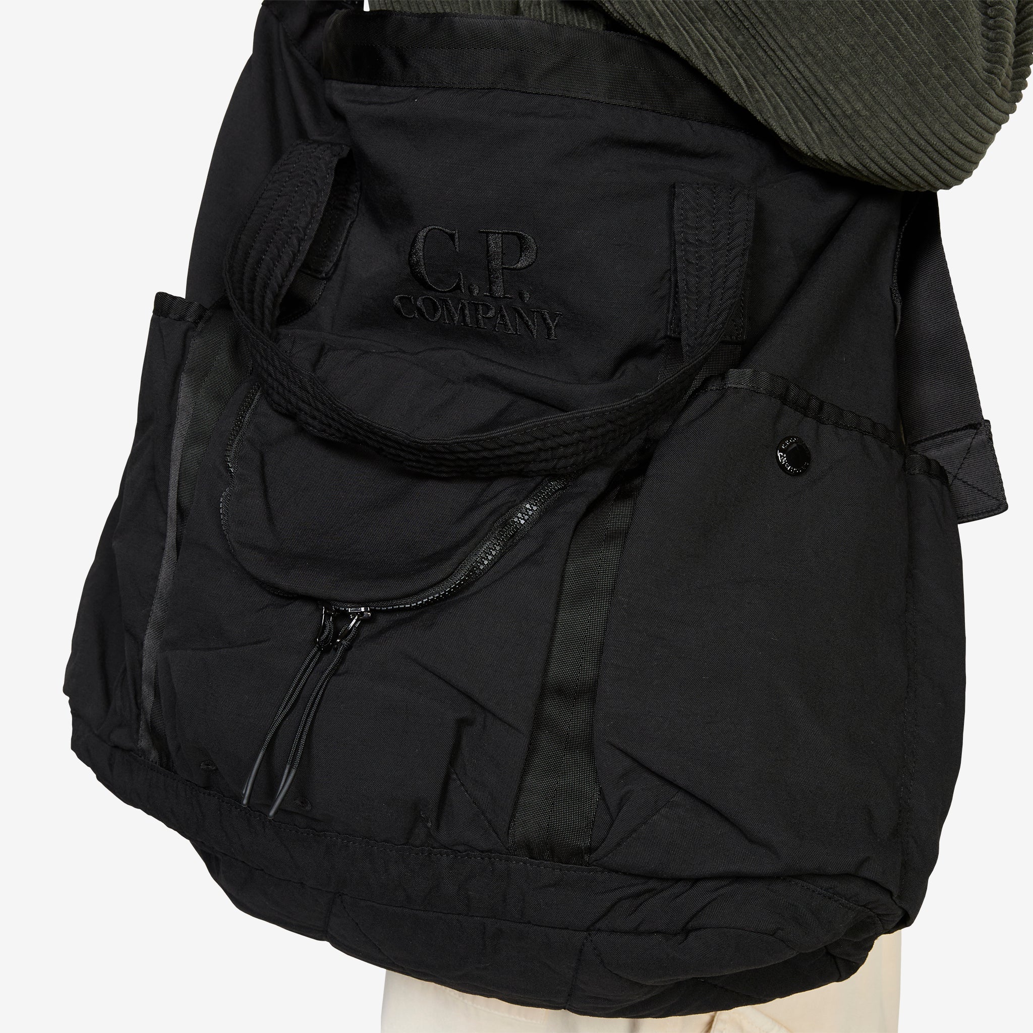 Twill Shoulder Bag Black - Image 2