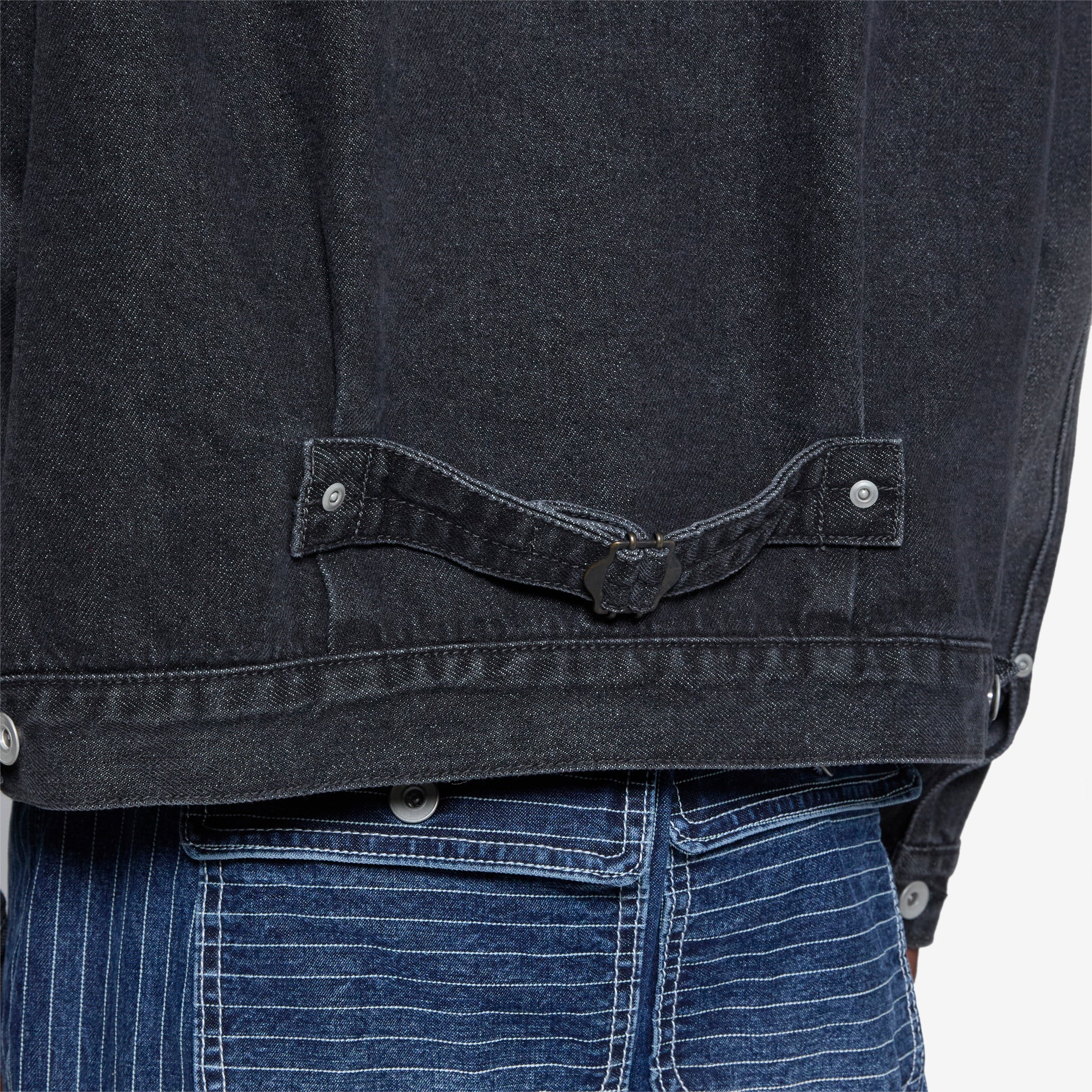 Type-1 Denim Trucker Jacket Black Washed - Image 4
