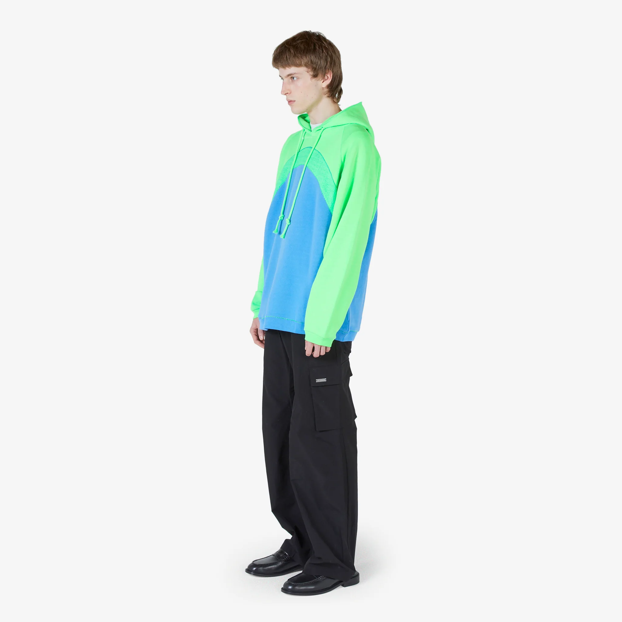 Unisex Rainbow Hoodie Blue - Image 3