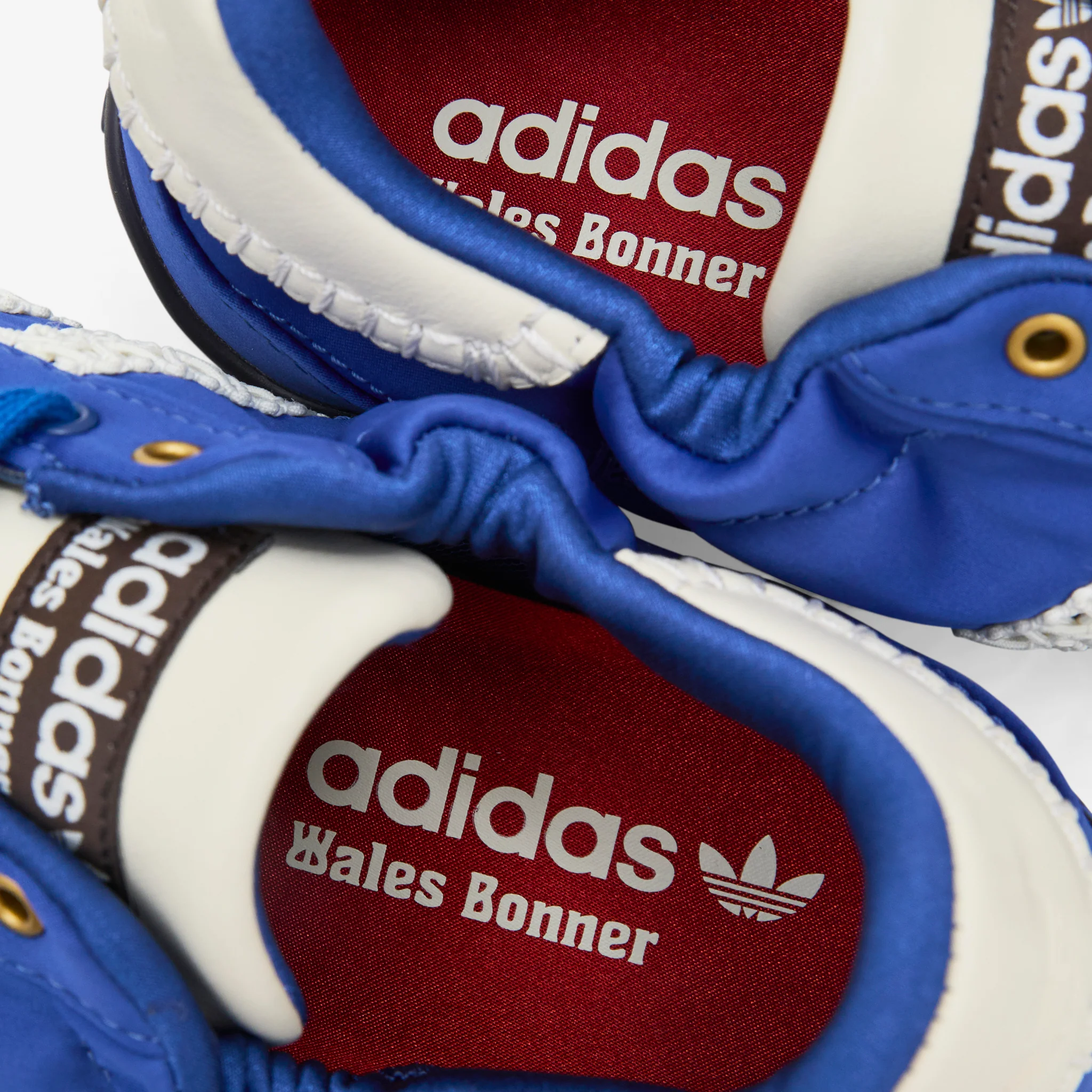 Wales Bonner x Karintha Lo Satin Supplier Colour | Cream White | Blue - Image 6