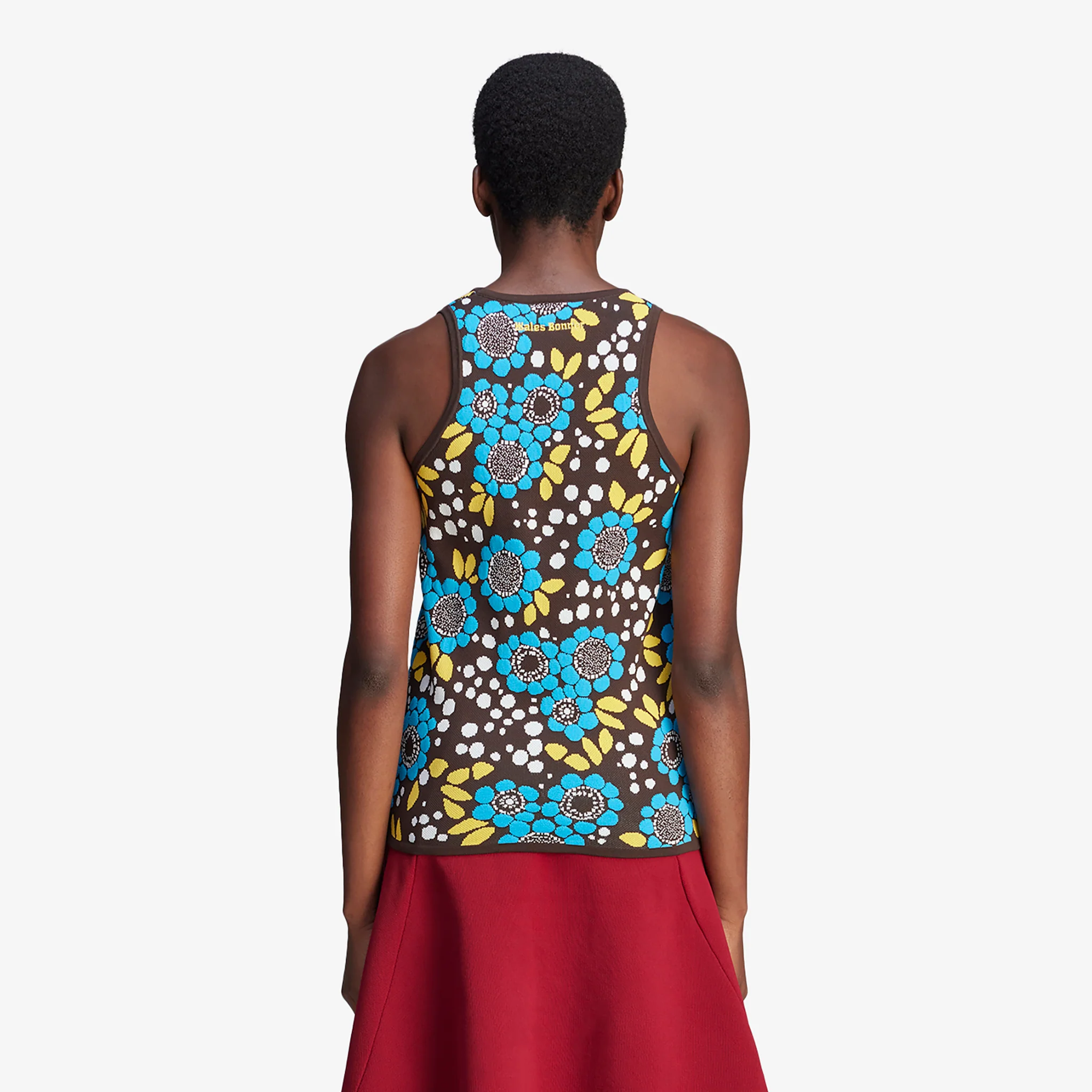 Wales Bonner x Women's Knit Floral Vest Multicolor - Image 4