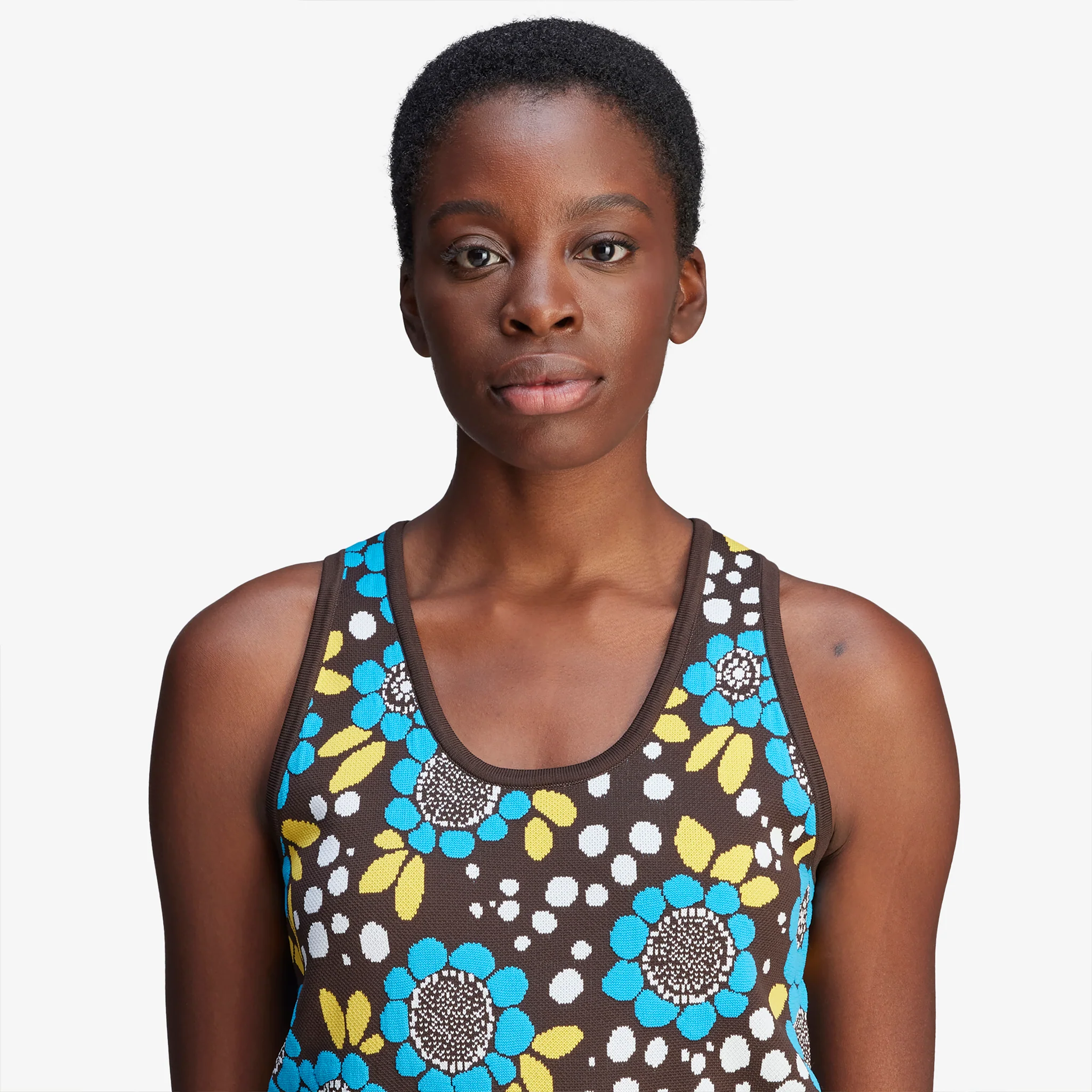 Wales Bonner x Women's Knit Floral Vest Multicolor - Image 5