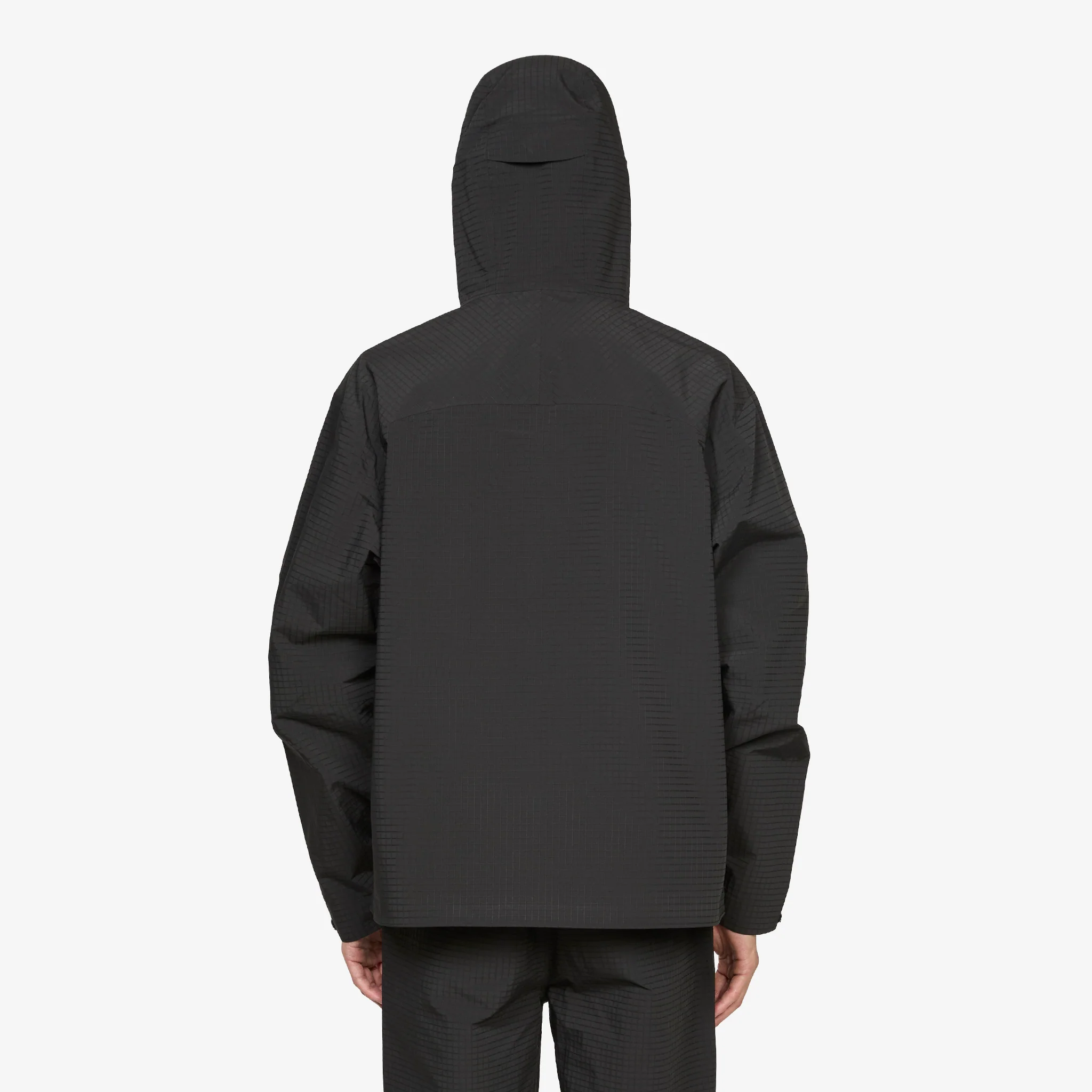 Waypoint Ripstop Hooded Jacket Charcoal Black - Image 3