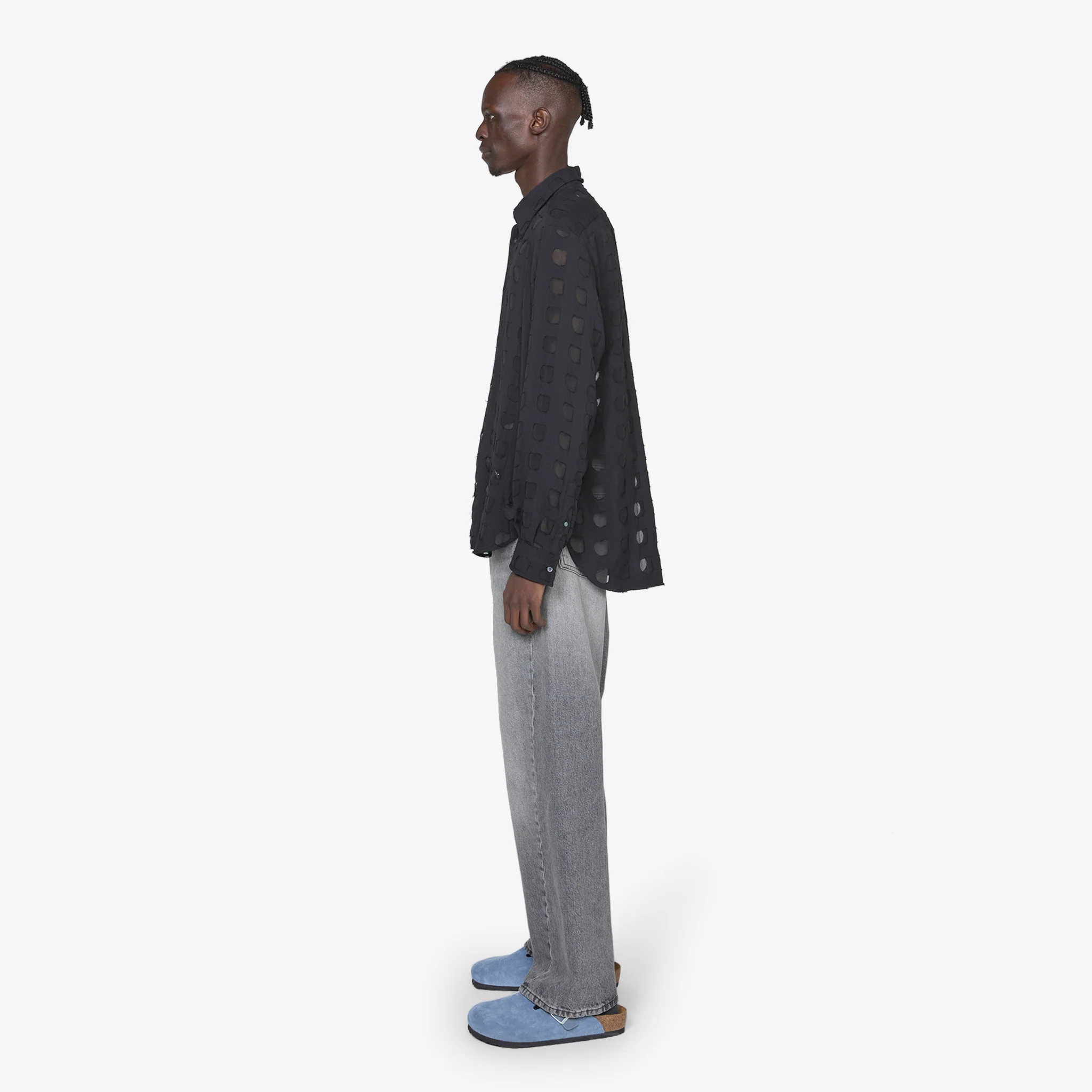 Wide Twist Work Jeans Black Stone - Image 8