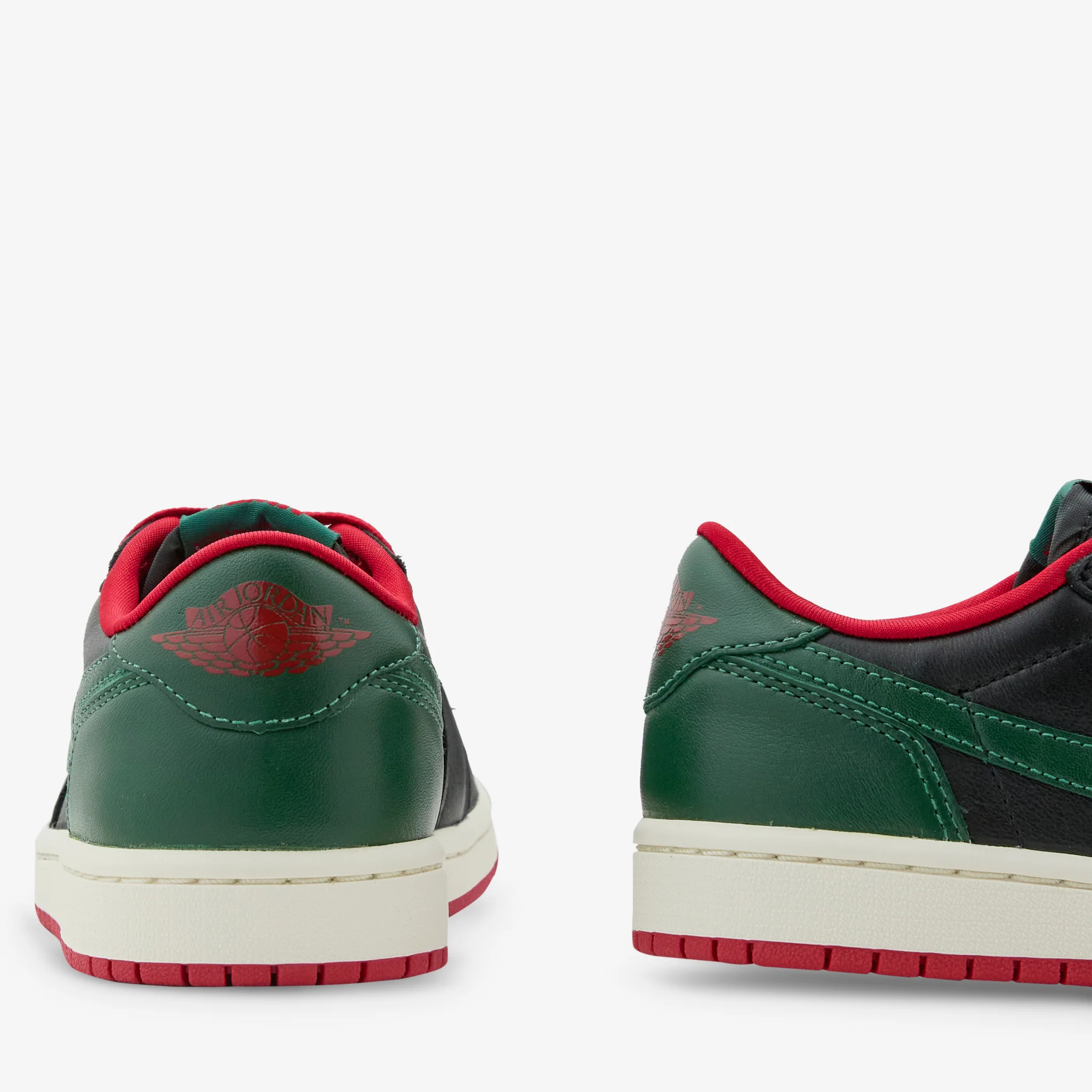 Women's Air Jordan 1 Low OG Black | Gorge Green | Varsity Red | Sail - Image 3