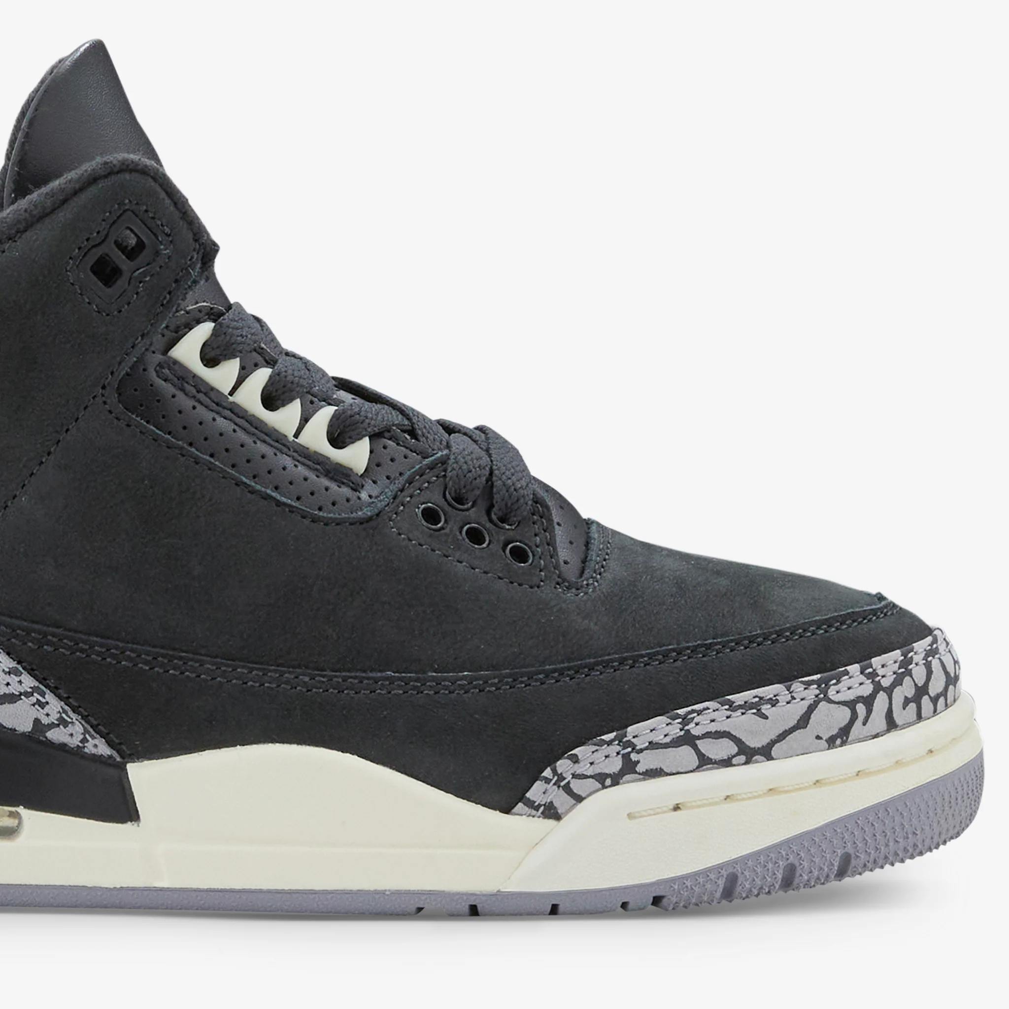 Women's Air Jordan 3 Retro Off Noir | Black | Sail | Cement Grey - Image 6