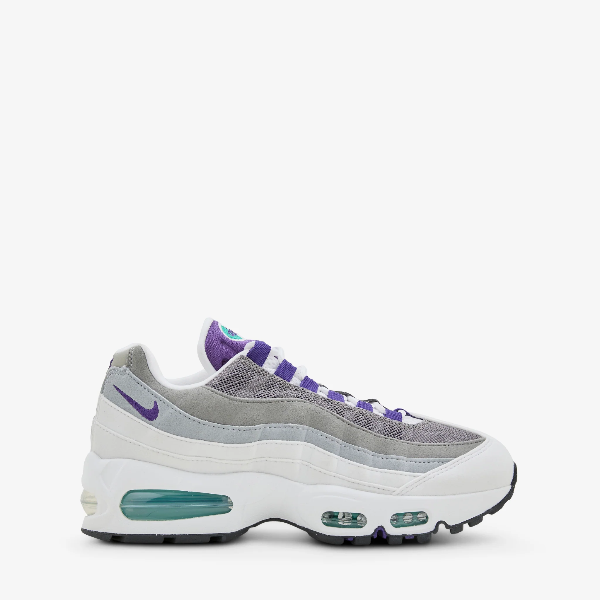 Women's Air Max 95 OG White | Court Purple | Emerald Green - Image 2