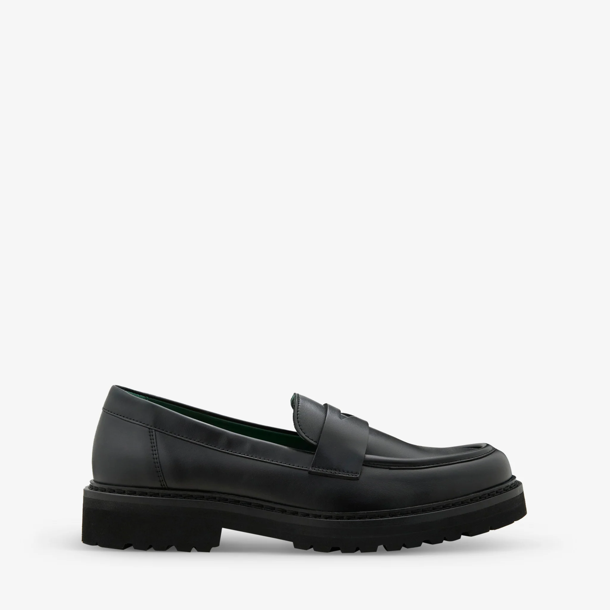 Women's Richee Penny Loafer Black Nappa Leather - Image 2