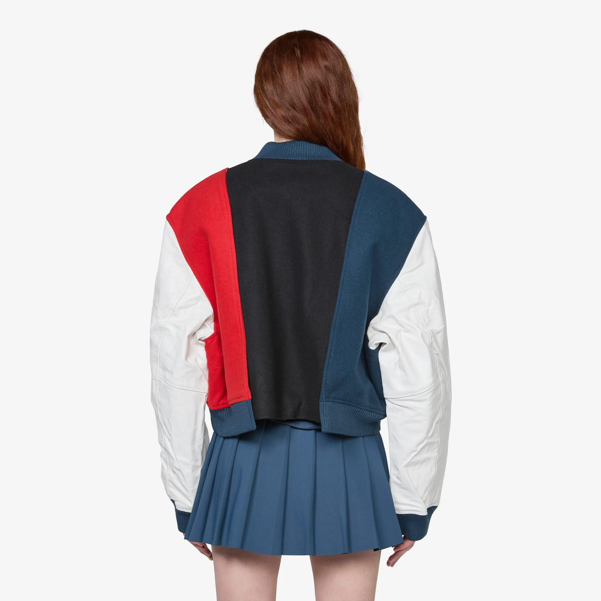YOON x Oversized Varsity Jacket Black | Armory Navy | Phantom | White - Image 6